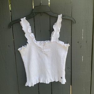 Roxy Smocked Crop Top